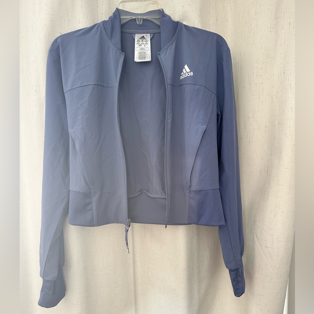 Adidas Orbit Violet Cropped Full-Zip Training Jacket - Women's XS